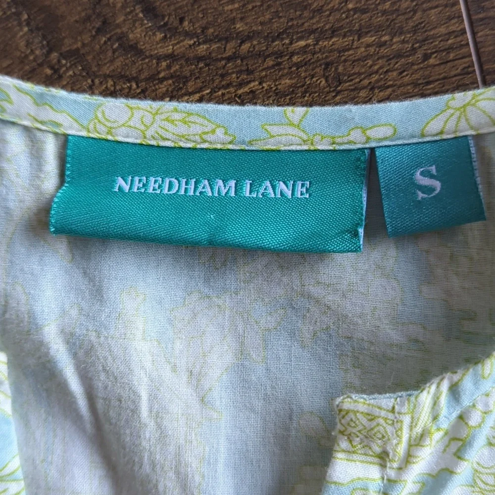 Needham Lane Sydney Cotton Poplin V-neck Tunic - Picture 7 of 17